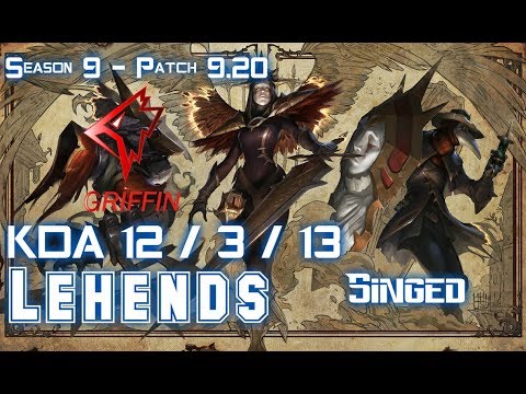 GRF Lehends SINGED vs QUINN Top - Patch 9.20 EUW Ranked