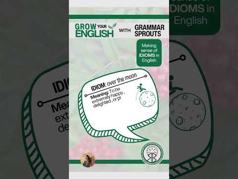 Grow Your English: Idiom "over the moon"   #education #englishlanguage #englishgrammar #esl