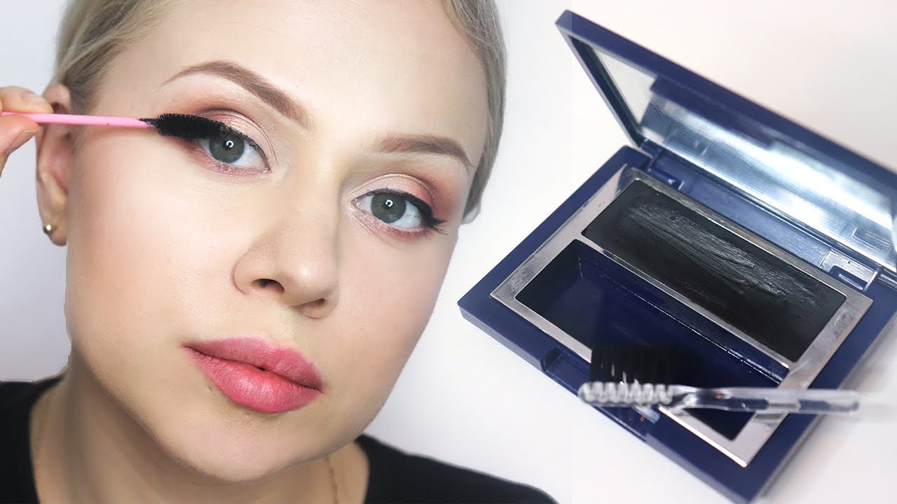 Tusz w kamieniu KRYOLAN (Cake Mascara) / Plusy i minusy