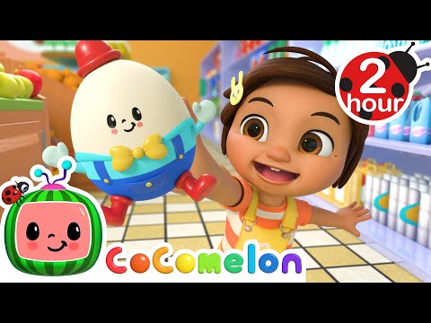 Humpty Dumpty Grocery Store + Wheels on the Bus and MORE CoComelon Nursery Rhymes & Kids Songs