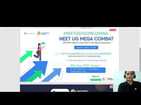 UNACADEMY NEET UG 2022 MEGA COMBAT /SCHOLARSHIP/EXCITING GIFTS/GET FREE OFFERS ON LITE/TEST SERIES