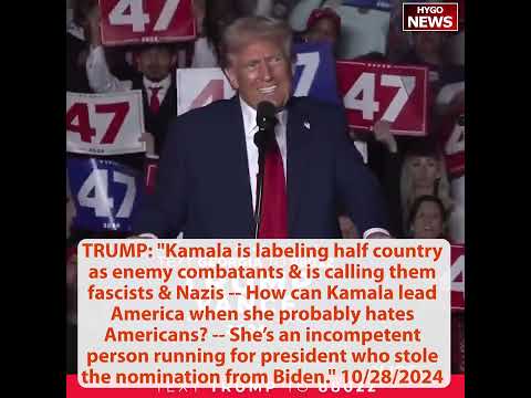 Fleischer: compared Nazi is lowest of lows from Kamala; TRUMP: Kamala labeling half country enemy