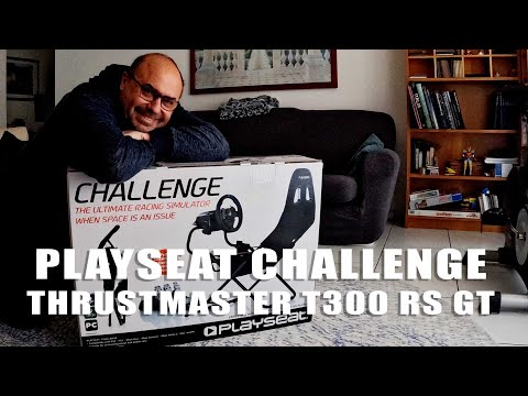 Playseat Challenge and Thrustmaster T300 RS GT - Unboxing and setup