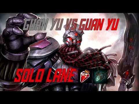Grim horseman VS Guan Yu - Smite (Guan Yu Solo Gameplay)