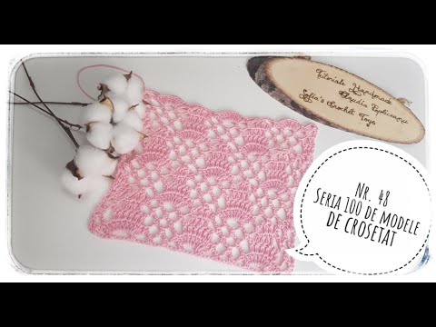 Modelul crosetat 48 - seria "100 de modele de crosetat" #crochetpattern #crochet