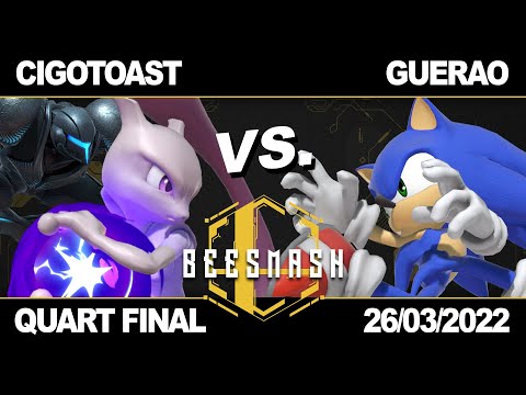[BeeSmash #9] Cigotoast (Mewtwo, DarkSamus) vs Guerao (Sonic) - Quart Finals - SSBU