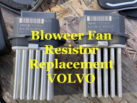 Replacing blower fan resistor on Volvo XC70 P3.