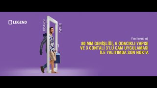 Egepen Legend PVC Pencere — 80 mm, 6 Odacıklı, 3 Contalı Sistem