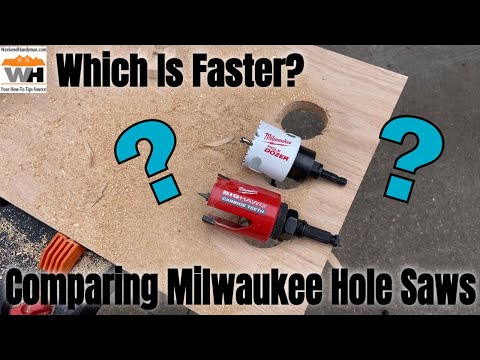 Hole Saw Cutting Demo and Comparison | Which #MilwaukeeTool Cuts Fastest | Hole Dozer vs Big Hawg