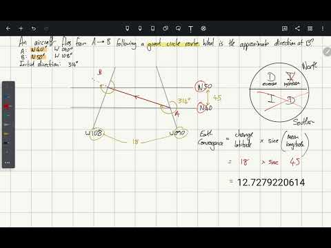 ATPL General Navigation earth convergence