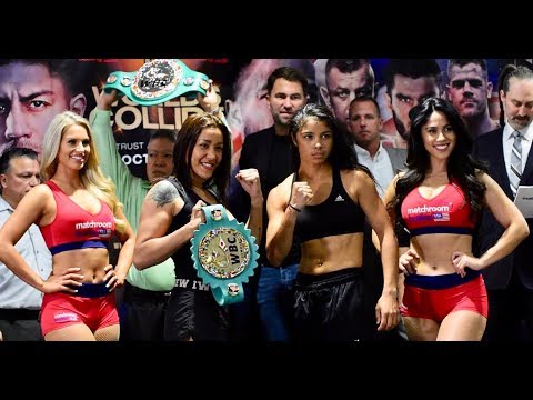Argentina vs CasKILLA!! WBC champ Erica Farias vs Jessica McCaskill Weigh In & Face Off
