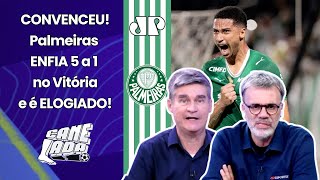 "O PALMEIRAS ATROPELOU!!! E ME CHAMOU A ATENÇÃO como o..." 5 a 1 no VITÓRIA É ELOGIADO!