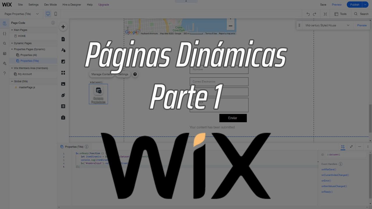 Páginas dinámicas en Wix Parte 1 | Tutorial