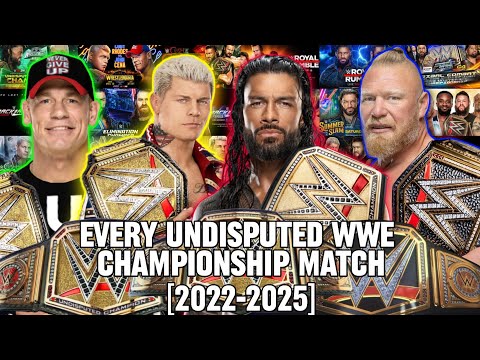 Every WWE Undisputed Title Match [2022-2025]