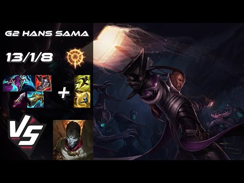 G2 Esports Hans Sama BOTTOM Lucian vs Jhin - EU Grandmaster Patch 25.S2.7