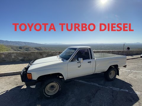 1985 Toyota Turbo Diesel 4X4 Long Bed 2LT 5 Speed Original Very Rare No Rust Pickup HILUX LN65L-MDXA