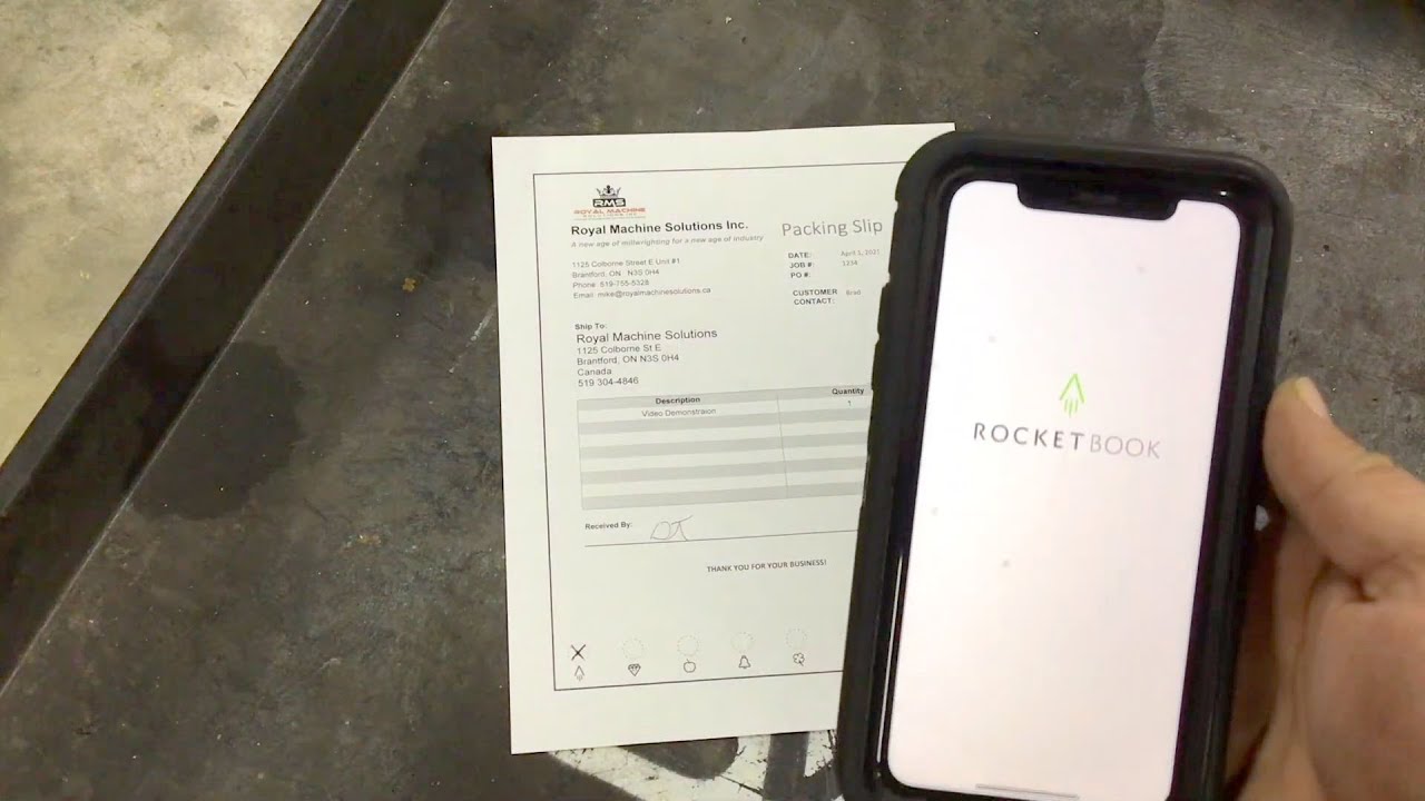 Rocketbook Packing Slips