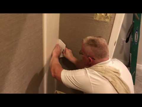 How To Hang Grasscloth In Corners - Spencer Colgan