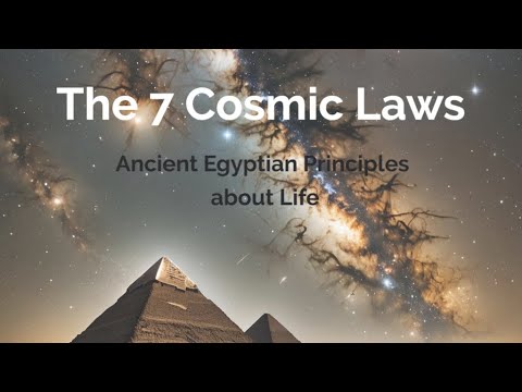 The 7 Cosmic Laws;  Ancient Egyptian Principles about Life