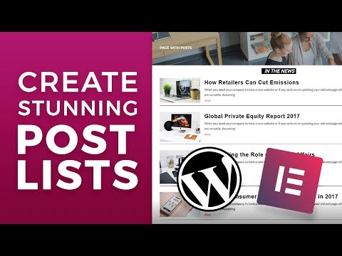 Elementor Posts List Tutorial How to List Blog Posts Attractively