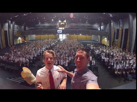 William Pike speaking at Westlake Boys High School