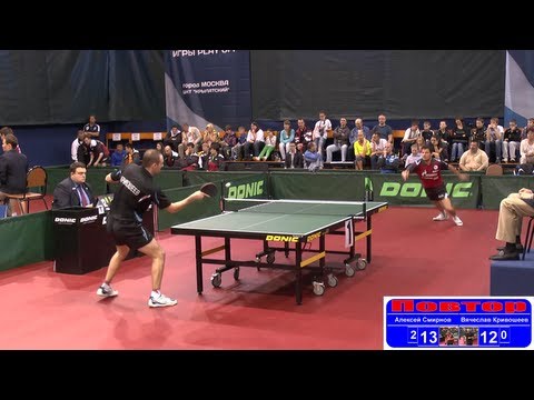 Alexey SMIRNOV vs Vyacheslav KRIVOSHEEV 1/8 Russian Premier League Playoff Table Tennis