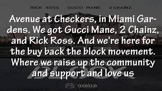 Rick Ross - Buy Back the Block ft. 2 Chainz, Gucci Mane (Lyrics)