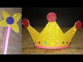 How To Make Peppa Pig Crown And Wand Diy Crown Making Easy Crown Making At Home Handmade Crown Peppa