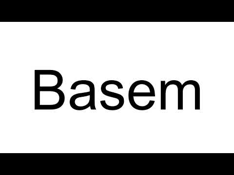 How to Pronounce Basem (Arabic)
