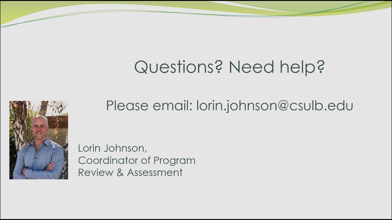 Assessment Plan Tutorial Video