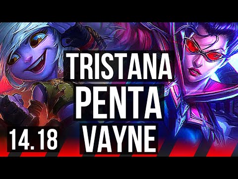 TRISTANA vs VAYNE (TOP) | Penta, 47k DMG, Legendary | NA Master | 14.18