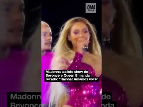 #shorts - Beyoncé manda recado para Madonna durante show nos EUA 🥺🤗 #Beyoncé #Madonna