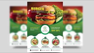 How to Create a Professional Flyer in Photoshop | (Restaurant Flyer)