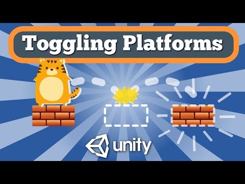 Unity 2D Tutorial How To Create Toggling Platforms Feature For Simple Platformer Game.