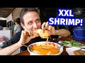 Giant SHRIMP BUTTER TOM YUM!! 🌶️  Spicy Thai Food in Phatthalung, Thailand!