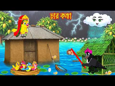 চার কন্যা | Char Konna | Bangla Cartoon | Rupkothar golpo | Tuni Pakhir Golpo | Pakhir Golpo