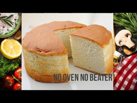 Easy Sponge Cake without oven and beater🥧//Mastered Meals by rifana