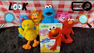 Sesame Street 🔎 INSIDE and OUTSIDE 🔍 A Look and Find Book 🔍 Read Along With KD Productions