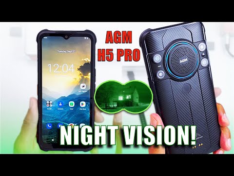 NIGHT VISION Rugged Phone With the Massive Speaker! AGM H5 Pro