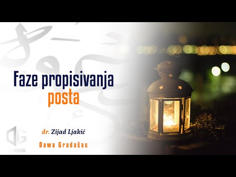 FAZE PROPISIVANJA POSTA - dr. Zijad Ljakić