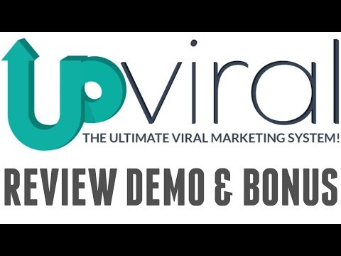 UpViral Review Demo Bonus - The Ultimate Viral Marketing Software Platform Video