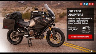 2014 Yamaha Super Tenere Unbiased Motorcycle Review plus BREAKFAST yummy!