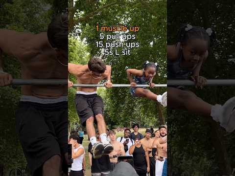Endurance set with 7 year old Adina #calisthenics #endurance #circuit