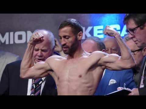 Scott Quigg vs Viorel Simion FULL FACE OFF & WEIGH IN   Joshua vs Klitschko