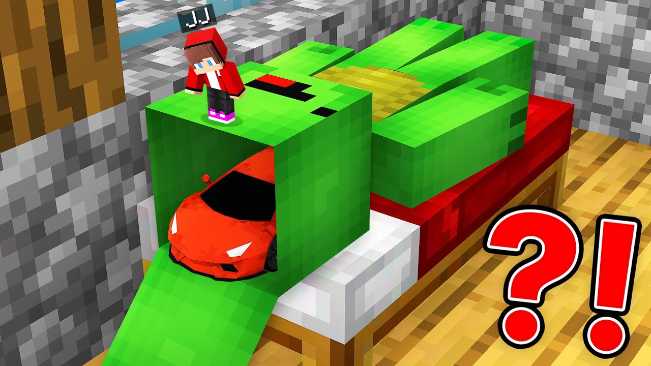 JJ Found a Secret Car Inside Mikey in Minecraft (Maizen)