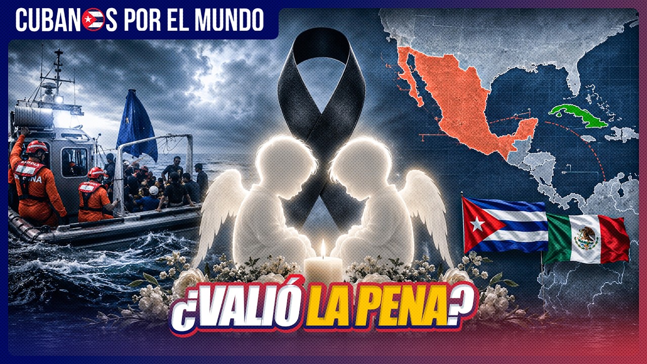 Gemelos cubanos mueren en la travesía marítima hacia México