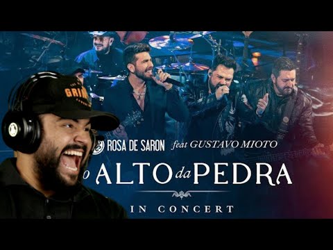 REACT MAX OLIVER Rosa de Saron feat  Gustavo Mioto   Do Alto da Pedra in Concert   Ao Vivo