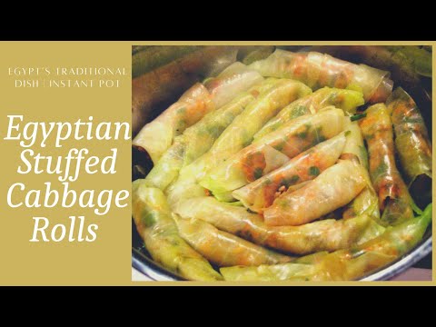 Egyptian Stuffed Cabbage Rolls ماحشی | Egypt’s Traditional Dish | Instant Pot