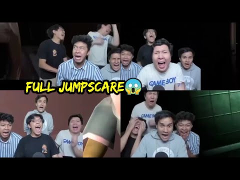 Momen Jumpscare Windah Basudara,Prince Fandi,Mic Marcel,Dan Crispy Cendy Dalam Bermain Game Horor