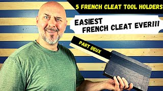 5 French Cleat Tool Holders part 2. Most Simple Tool Holder Ever!!!